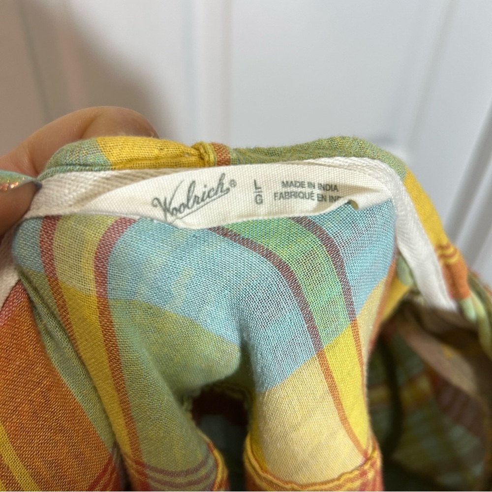 Woolrich Colorful Plaid Zip Up Shirt Jacket - Picture 9 of 9